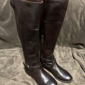 Women’s INC Brown Leather Riding Boots 7.5M